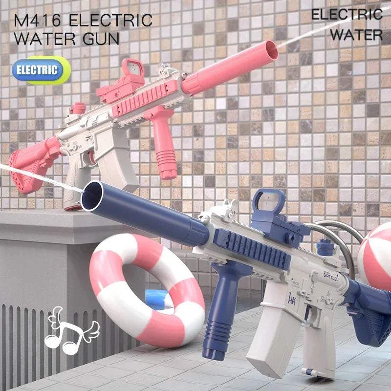 M416 Electric Water Gun – Full Automatic Shooting Toy for Kids, Boys, Girls & Adults, Summer Beach Outdoor Fun Gift