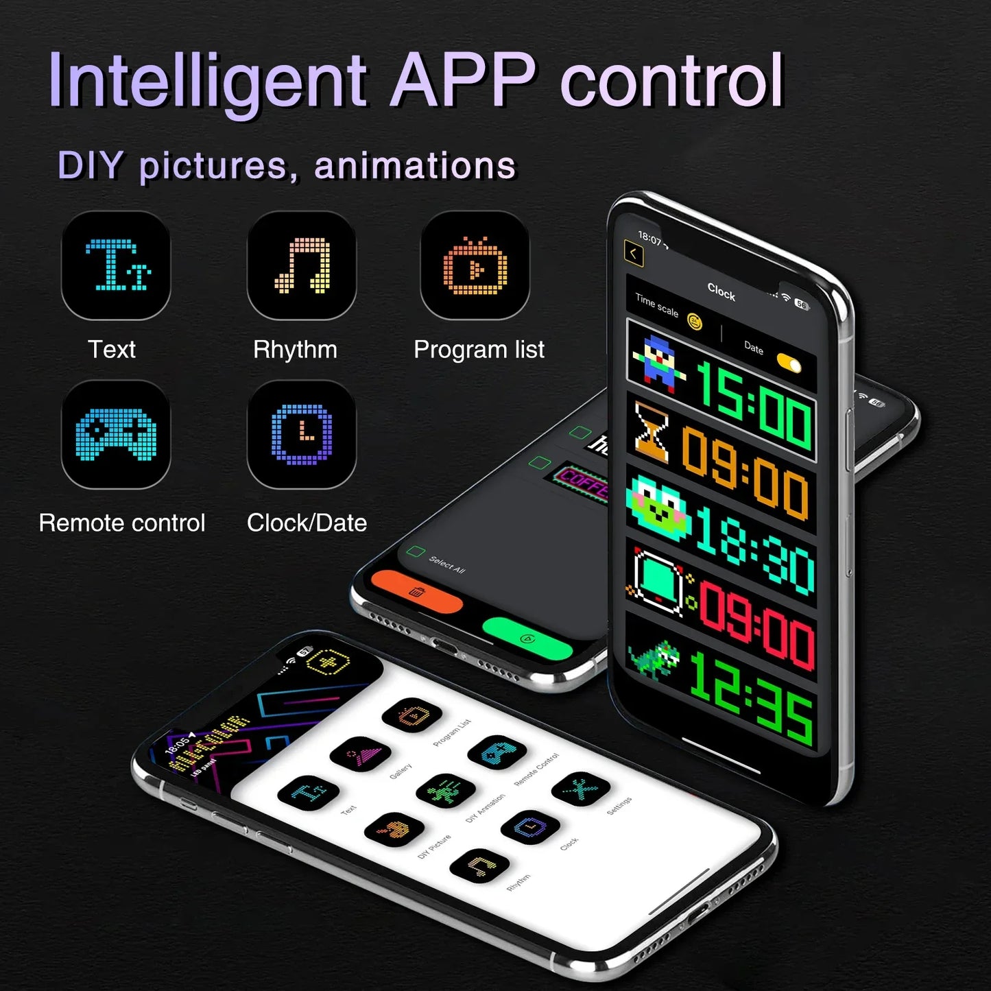Demon Eyes Car LED Logo — APP-Controlled Pixel Matrix Night Light, Programmable Flexible LED Display for Cars & Trucks