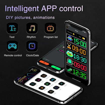 Demon Eyes Car LED Logo — APP-Controlled Pixel Matrix Night Light, Programmable Flexible LED Display for Cars & Trucks