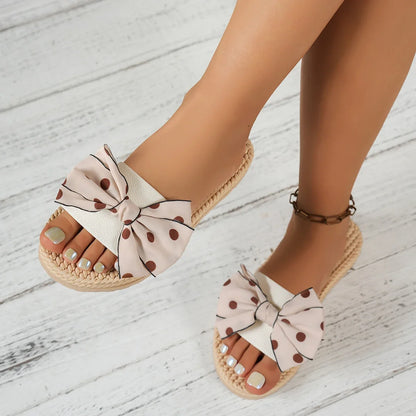 Women’s Bow Knot EVA Sandals - Non-Slip Casual Indoor & Outdoor Beach Slides