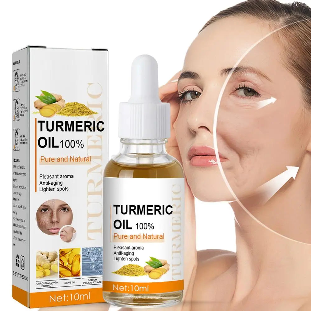 10ml Pure Turmeric Essential Oil – Natural Moisturizer for Brightening, Tightening & Anti-Aging