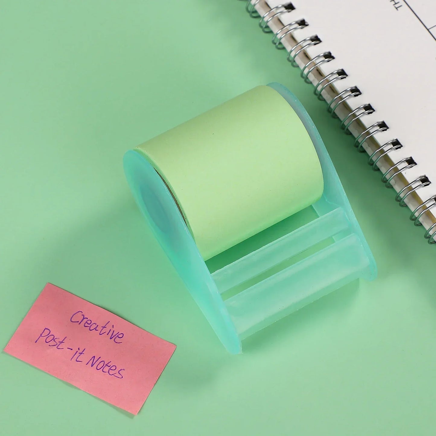 JIANWU Creative Roller Sticky Notes – Reusable Memo Notepad for Office, Diary & Message Writing Stationery Accessories