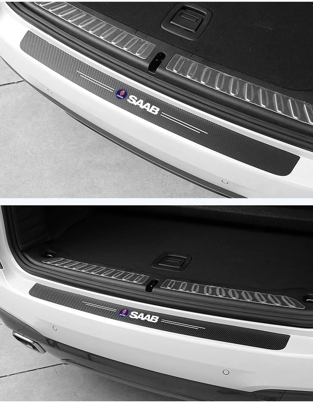Carbon Fiber Anti-Scratch Scuff Pedal Protector for SAAB 9-3, 9-5 – Car Styling Sticker Accessories