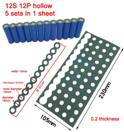 18650 Li-ion Battery Insulation Gaskets – Barley Paper Adhesive Pads for Lithium Cell Protection & Isolation
