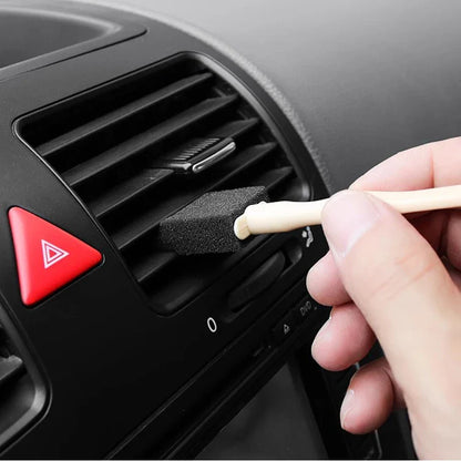 Car Air Conditioner Vent Cleaner Brush - Detailing Scrub Brush for Outlet Cleaning - Auto Interior Dust Removal Wash Duster Clean Tool
