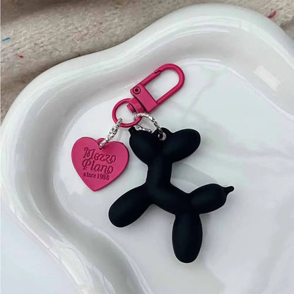 Cute Cartoon Balloon Dog Keychains - Couple Key Ring, New Car Holder Jewelry, Gift Decoration Accessories