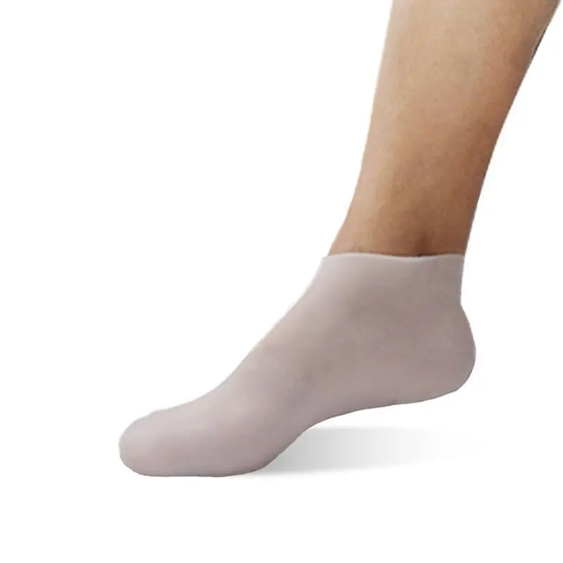 2Pcs Silicone Foot Care Socks - Moisturizing Gel Socks for Cracked Skin, Pain Relief, and Dead Skin Removal - Pedicure Tools Included