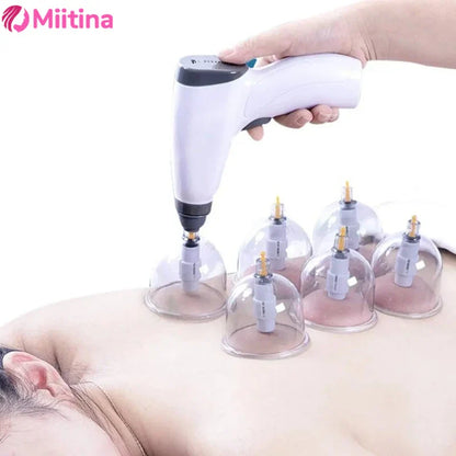 Electric Cupping Machine – Household Vacuum Cupping Set with Easy Suction Gas Tank