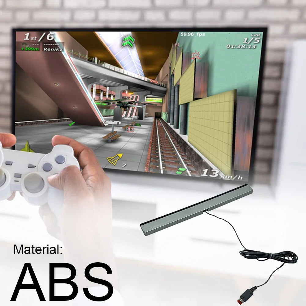 Wired IR Sensor Bar for Nintendo Wii – Motion Receiver with Extension Cord