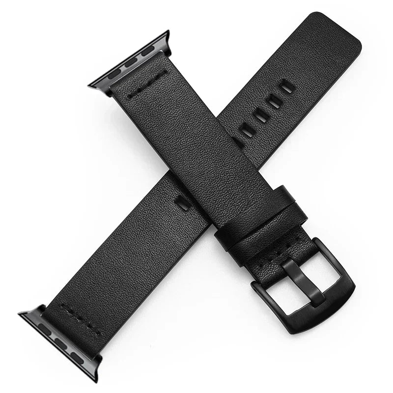 High-Quality Leather Strap for Apple Watch Ultra 2 - Compatible with 49mm, 45mm, 41mm, 44mm, 40mm, and IWatch Series 6, SE, 5, 4