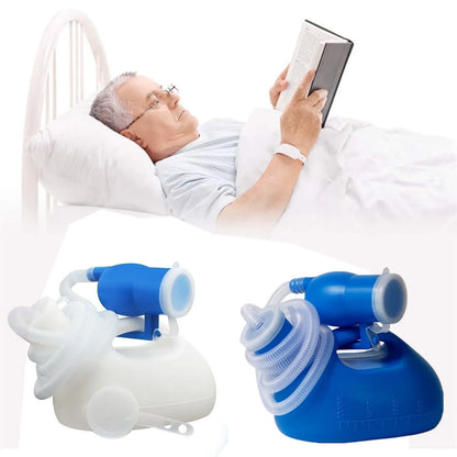 Spill-Proof Men's Portable Urinal: 2000 ML Pee Bottle for Home, Camping, Car Travel