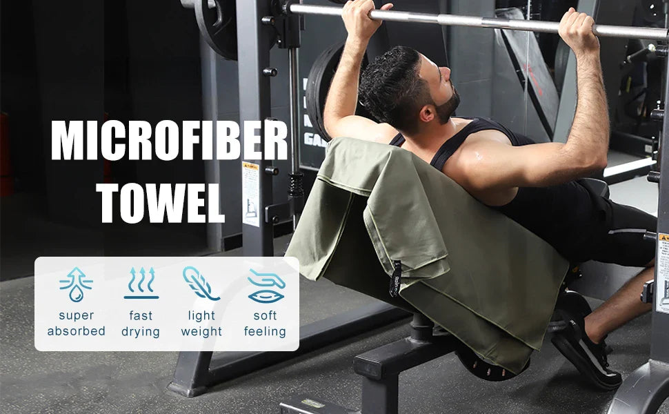 Quick-Dry Microfiber Towel – Ultra Absorbent, Compact & Sandproof Sports Towel for Gym, Beach & Travel