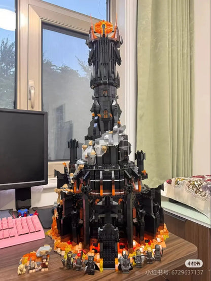 5471PCS Black Tower Building Blocks Kit 2024 – MOC Model Toy for Boys & Adults Birthday Gift