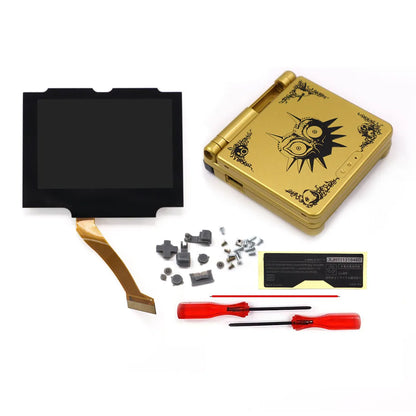 HISPEEDIDO V5 Laminated GBA IPS Backlight Screen Kit — Easy Install with Shell for GameBoy Advance SP, No Cutting Needed