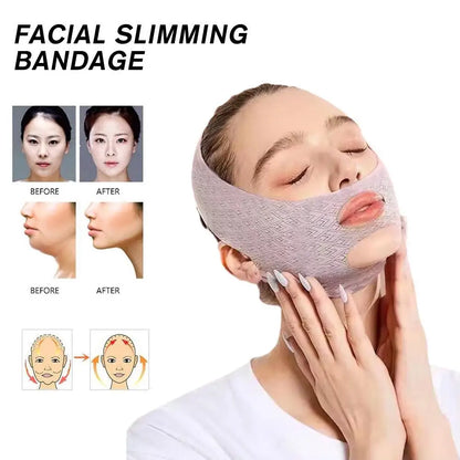 Chin & Cheek Slimming V-Shaper Band — Face Lifting Anti-Wrinkle Strap Mask for Beauty & Health