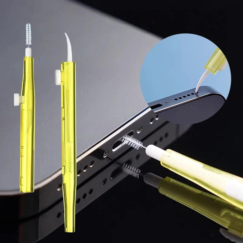 Phone Speaker & Charging Port Cleaning Kit - Dust Removal Brush Set for iPhone, Samsung and Xiaomi