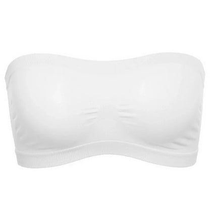 Women’s Strapless Seamless Tube Top – Wireless Anti-Slip Bandeau Bra for Summer