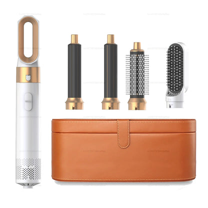 2024 New 5 in 1 Hair Dryer Hot Comb Set – Professional Curling Iron & Hair Straightener Styling Tool for Dyson Airwrap