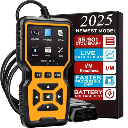 Professional Heavy-Duty OBD2 Diagnostic Scanner - Code Reader & Reset Tool for 1996+ Vehicles