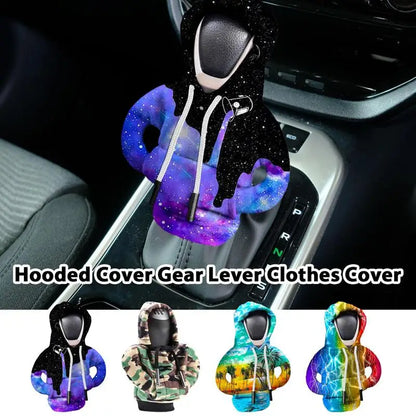 Hoodie Car Gear Shift Lever Cover - Sweatshirt Gear Knob Cover for Car Interior Decorations