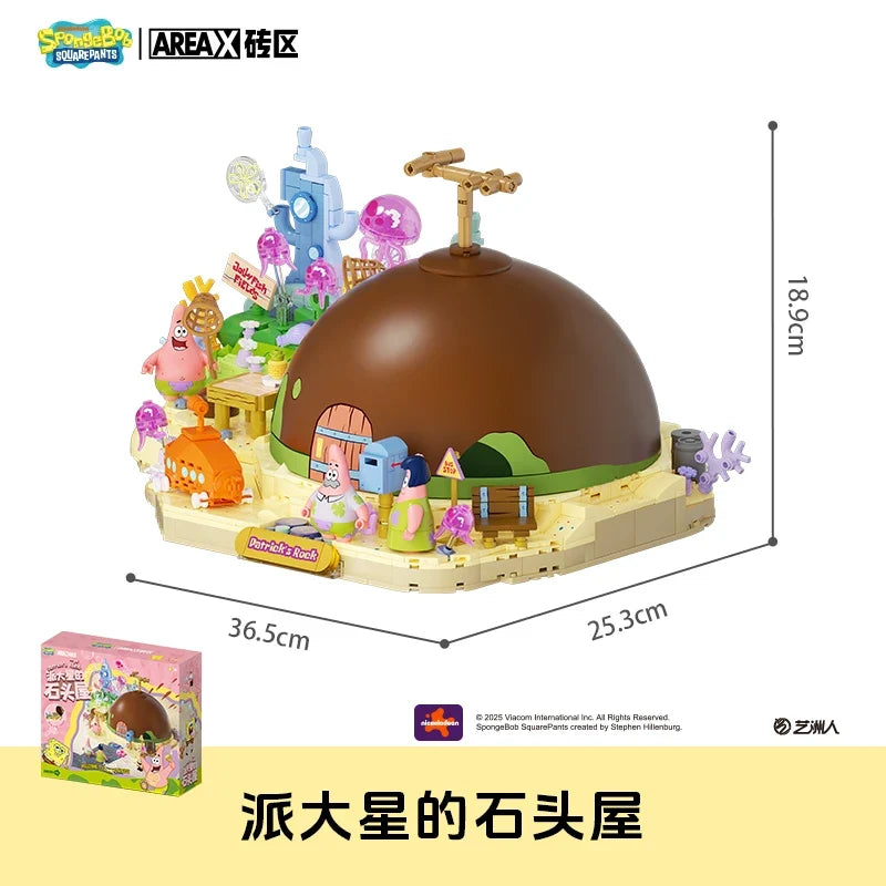 SpongeBob Bikini Bottom Blind Box - Kawaii Building Block Collectible Desktop Decoration for Adult Fans & Gift