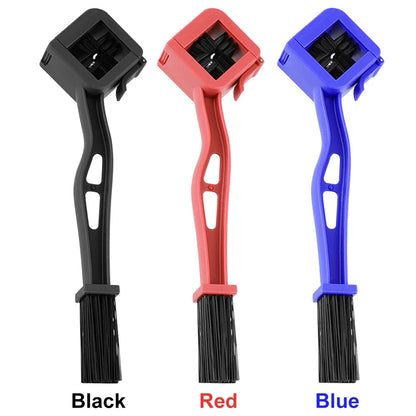 Motorcycle & Bicycle Chain Brush Cleaner — Plastic Scrubber for Chain Cleaning, Outdoor Road Maintenance Tool