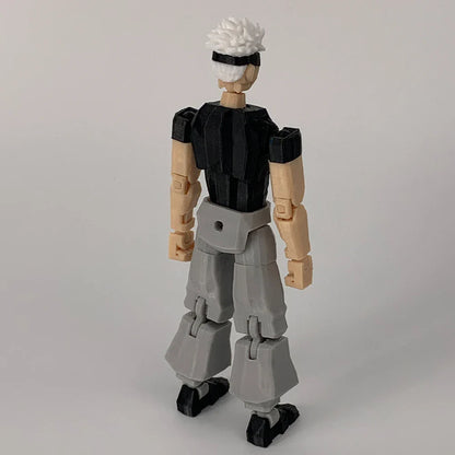 3D Printed Jujutsu Kaisen Gojo Satoru Figure — Multi-Jointed Anime Action Toy & Mannequin Model Ornament Gift