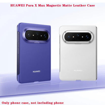 Huawei Pura X Leather Magnetic Phone Case - Protective Cover with Magnetic Suction Design