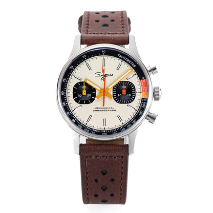 Sugess ST19 Pilot Chronograph Watch – Mechanical Racing 1963 Limited Edition, Sapphire Crystal, Military Style