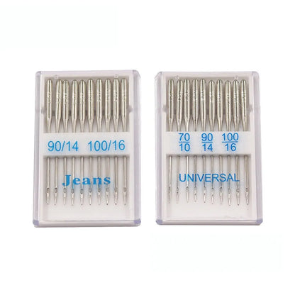 20pcs Universal Sewing Machine Needles - Regular Point Needles with Ball Point Head for Jeans and Home Sewing Supplies