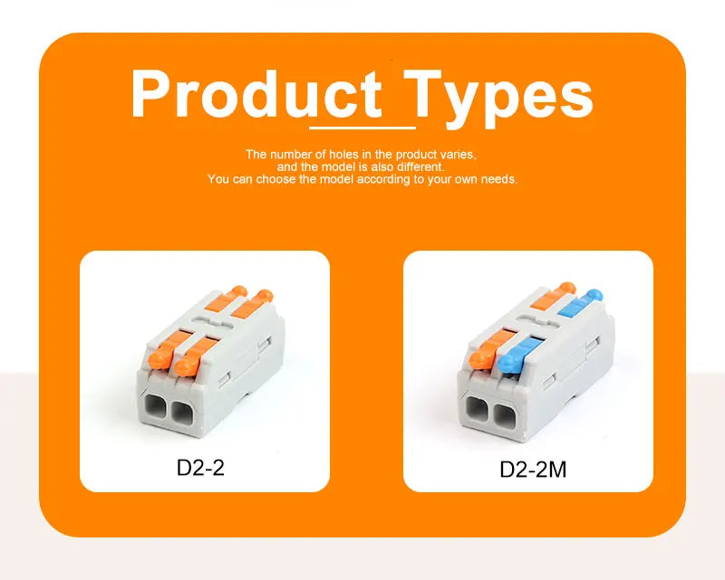 10PCS Mini Fast Wiring Cable Connectors – Universal Compact Electrical Splitter & Push-In Home Terminal Block