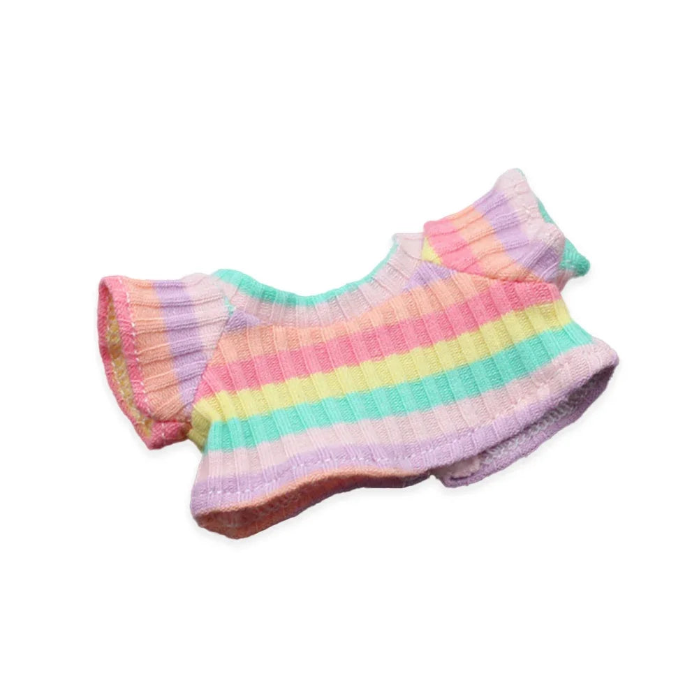 Labubu 17cm Cute Doll Outfit – Colorful Doll Clothes Suit with Accessories, Perfect Gift for Kids
