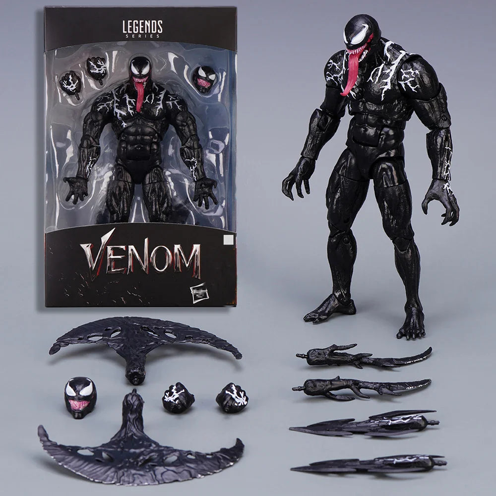 Venom Amazing Yamaguchi Action Figure — Joint Movable Face-Change Collectible Model Toy for Kids Gift