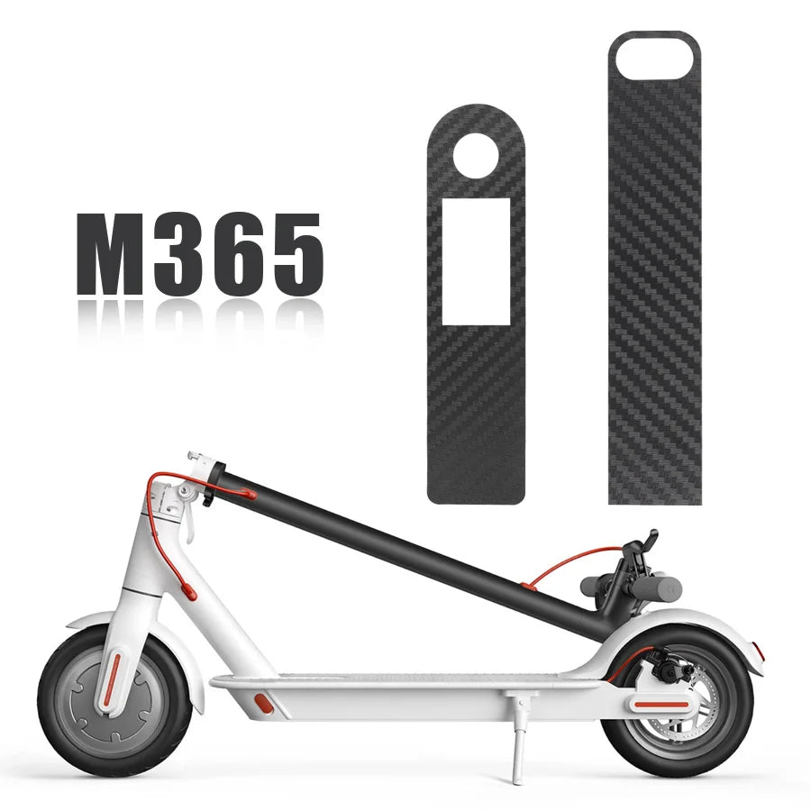 Protective Screen Film for Xiaomi M365 Pro 1S Electric Scooter - Carbon Fiber PVC Accelerator Sticker, Central Case Parts