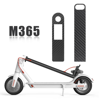 Protective Screen Film for Xiaomi M365 Pro 1S Electric Scooter - Carbon Fiber PVC Accelerator Sticker, Central Case Parts
