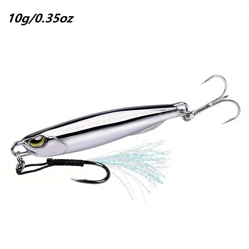 1Pcs Metal Jig Fishing Lure: 15/20/30/40g Trolling Hard Bait - Catch More Bass, Trout, and Saltwater Fish