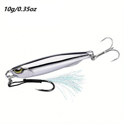 1Pcs Metal Jig Fishing Lure: 15/20/30/40g Trolling Hard Bait - Catch More Bass, Trout, and Saltwater Fish