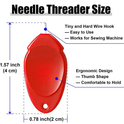 Auto Needle Threader: Simple Device for DIY Machine Sewing - Elderly Guide Needle Threader - Cross-Stitch Tool - 5/10/20Pcs