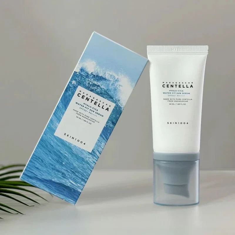 Original Korean Sunscreen – Hyaluronic Waterproof Sunblock with Madagascar Plant Essence for Sensitive Skin, Long-Lasting Protection