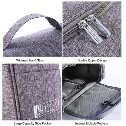 Portable Hanging Cosmetic Bag - Travel Toiletry Organizer for Men and Women | Makeup Vanity Storage Case