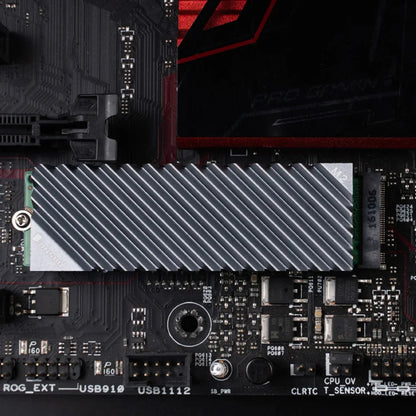 Jonsbo M.2 SSD NVMe Heat Sink - Aluminum 2280 SSD Gasket with Silicone Thermal Pad for PC