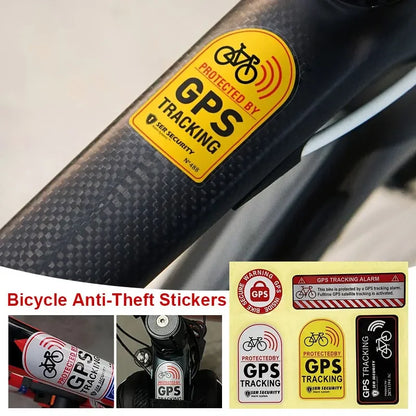 Bicycle & Motorcycle GPS Anti-Theft Sticker – Reflective Waterproof Tracking Warning Paster, Scooter & Bike Accessory