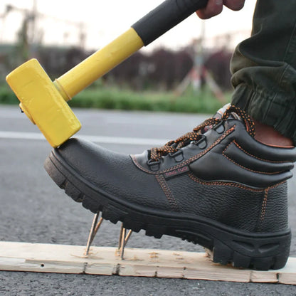 Men’s Work Safety Boots – Wear-Resistant, Anti-Smash, Anti-Puncture, Waterproof Protective Sneakers