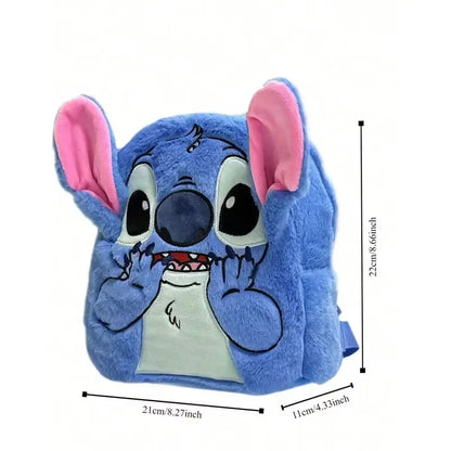Stitch Plush School Backpack – Large Capacity Animation Bag for Boys & Girls, Perfect for Back to School Season