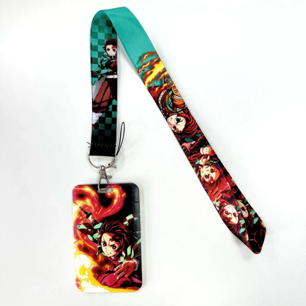 Cartoon Anime Lanyard – Key, Card & Badge Holder Neck Strap, DIY Keychain Hang Rope