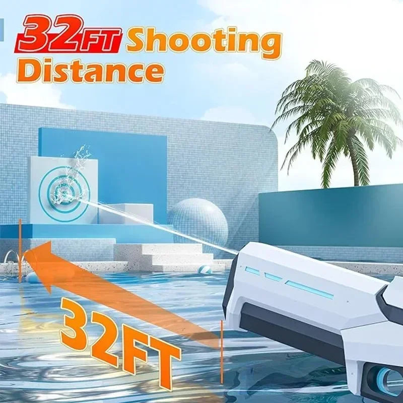 Automatic Water Absorbing Electric Water Gun for Adults & Kids, Outdoor Beach & Pool Entertainment Toy
