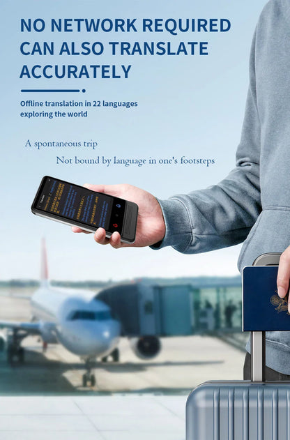 Intelligent Offline Translator – 137 Languages, AI ChatGPT Translation Device for Polish, Ukrainian, Turkish, Russian & More