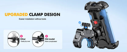 Mountain Bike Phone Holder – Stable, Non-Slip, Rotatable Navigation Mount with Safety Compartment