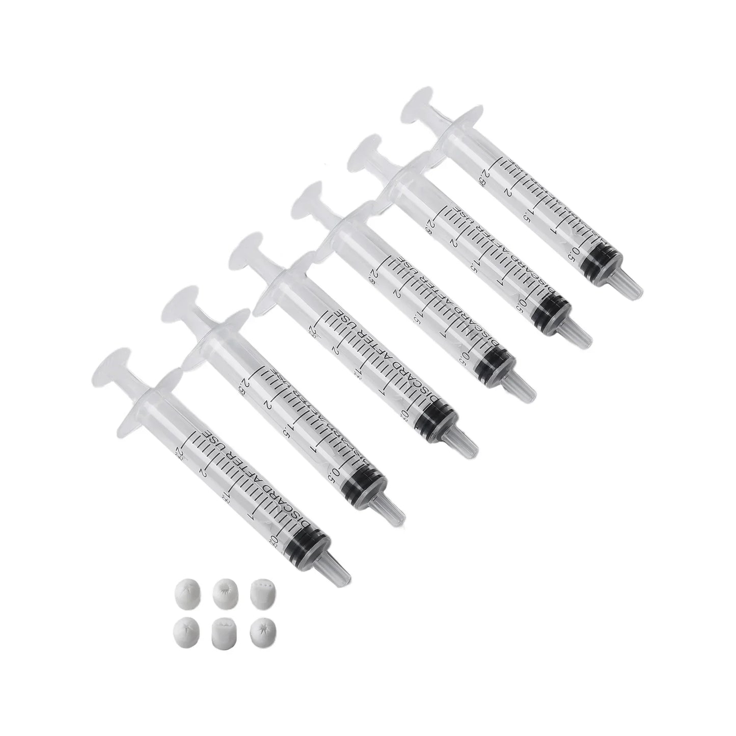 6pcs Mini Cake Dessert Food Nozzles Set - Press Clay Nozzles, Sharpener, Milk Cream Tools for Mini Clay Creations