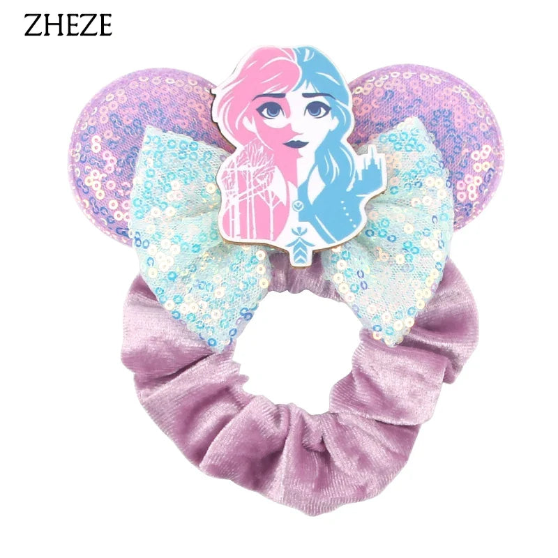 Velvet Mouse Scrunchies - Cute Elastic Ponytail Holders & Hair Accessories for Girls